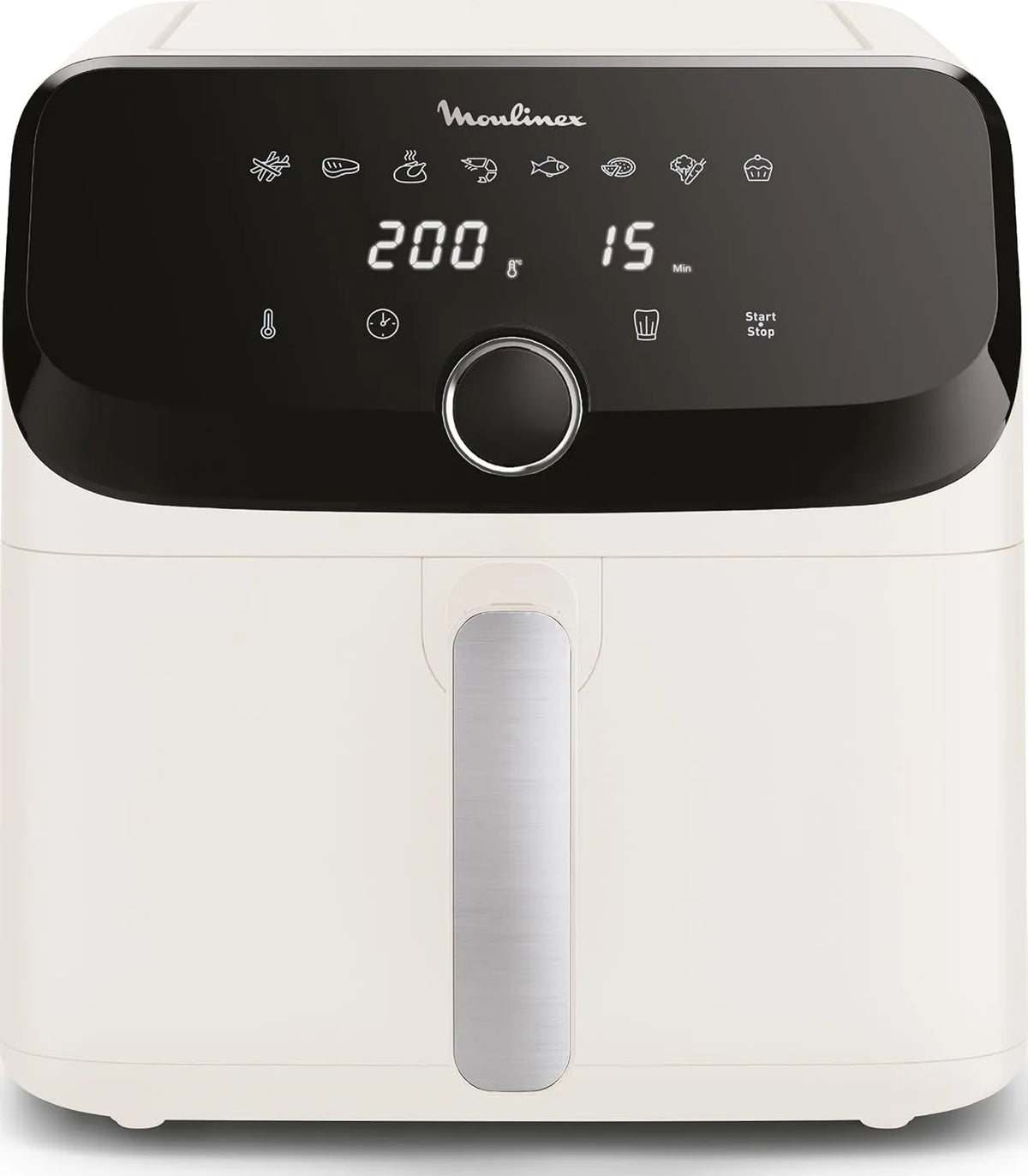 Moulinex modèle, Easy Fry Collection Ivoire 7L EZ855AF0, 8 programmes intuitifs, capacité 7L, air fryer, Très grande capacité, Format compact