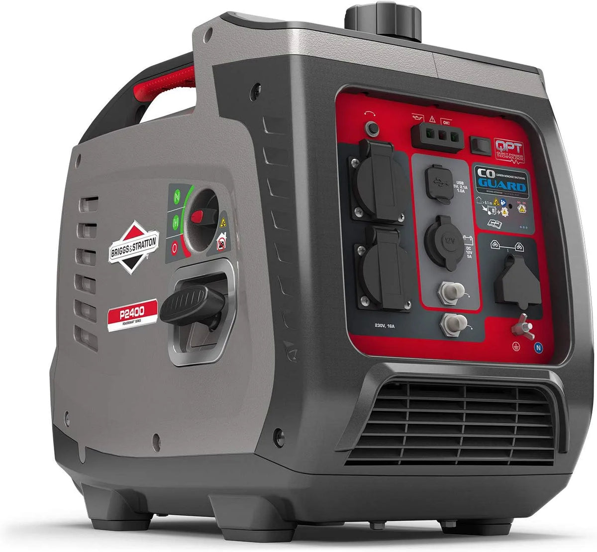 Groupe électrogène P2400 Briggs & Stratton, à Onduleur Portable à Essence PowerSmart Series Inverter, Alimentation Propre 2400 watts, 1800 watts
