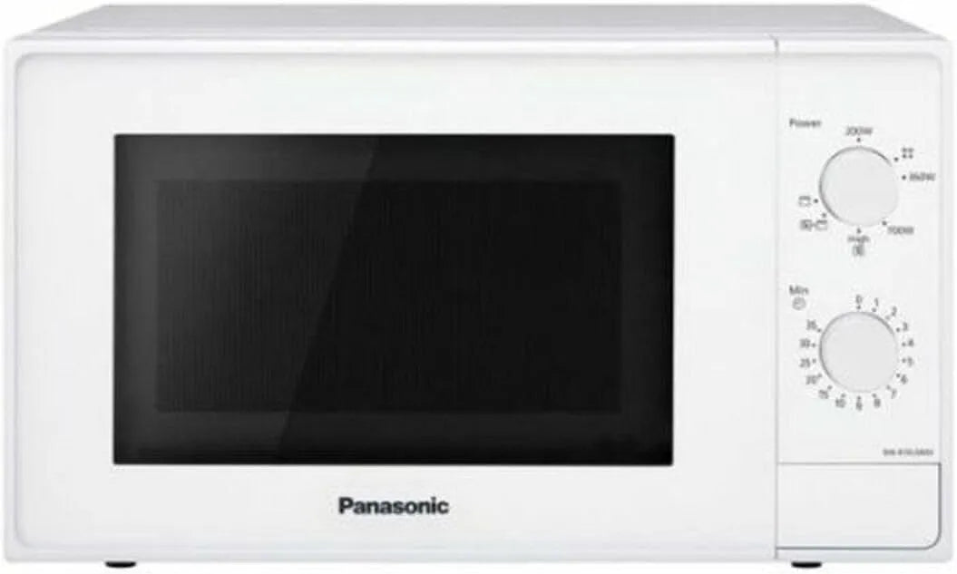 Panasonic four à micro-ondes NN-K10JWMEPG, 5 Niveaux de Puissance, capacité 20L, puissance 800W, Décongélation, Minuterie, finition blanche