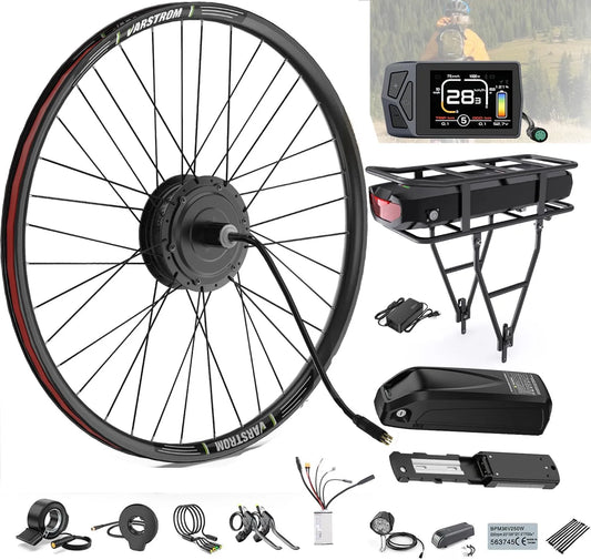 Vélo 700C, Version Cassette Frein à Disque avec Old 135-142 MM, Moteur Roue Arriere 48V 500W, Hub Rear Moteur Kit, BAFANG Ebike Kit