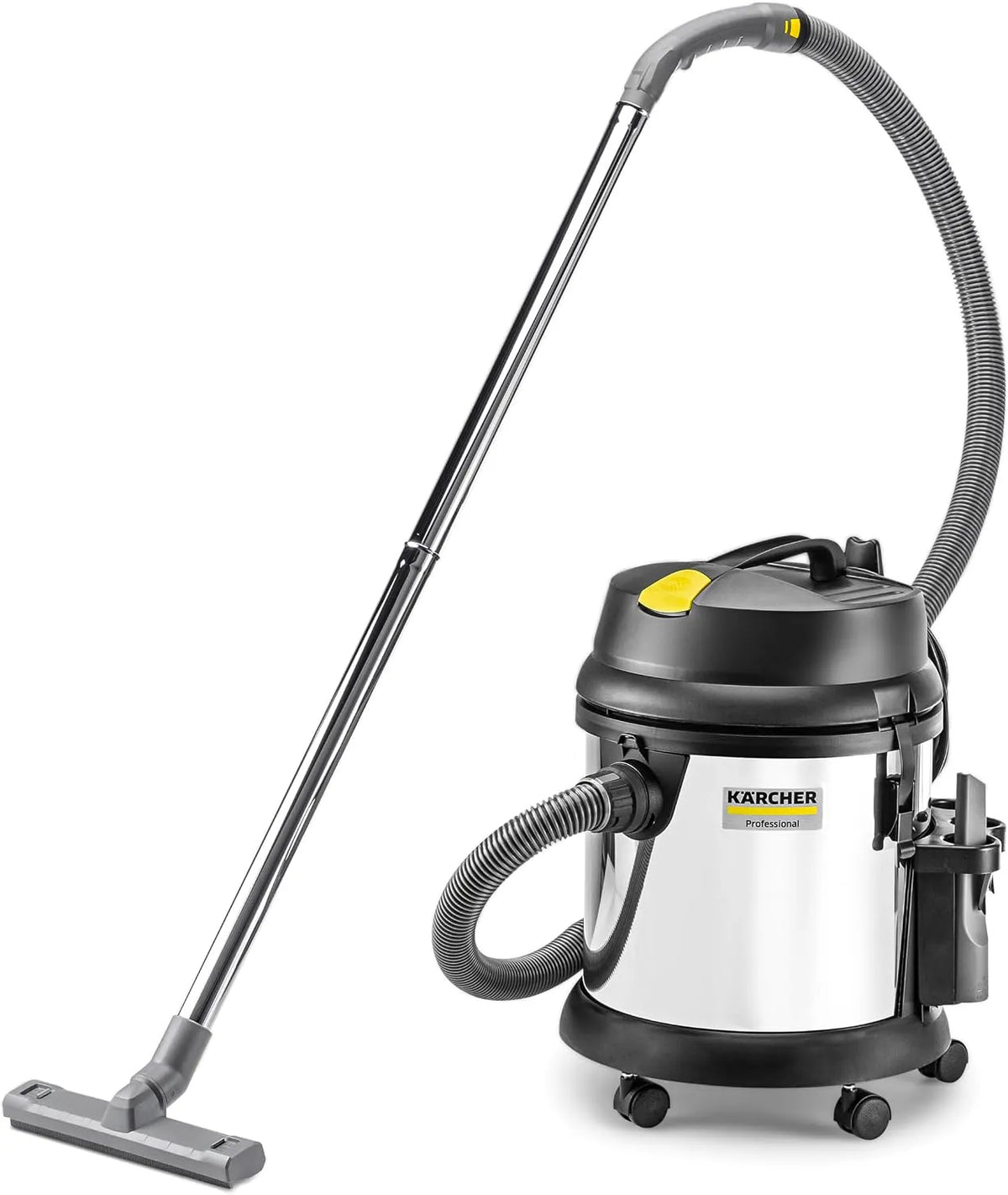Kärcher aspirateur, Eau et poussières NT 27/1 Me, 300 mm, coude, buse de Fentes, Puissance: Max. 1380 W, cuve en Acier Inoxydable: 27 l