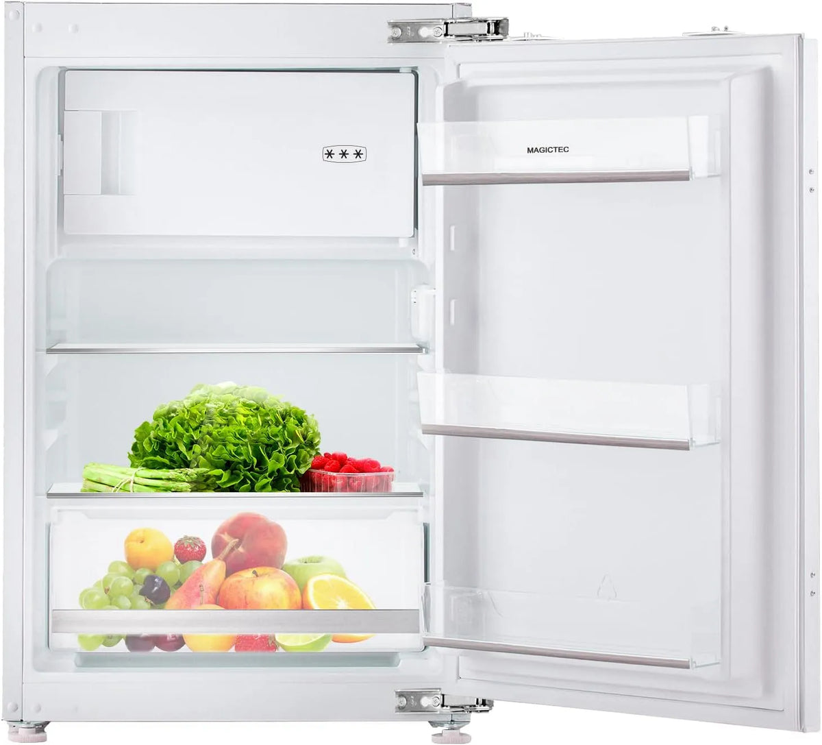 Réfrigérateur magictec, capacité 118L, capacité 16L, Régulation température, Niche 88 cm, capacité 102L, encastrable avec congélateur