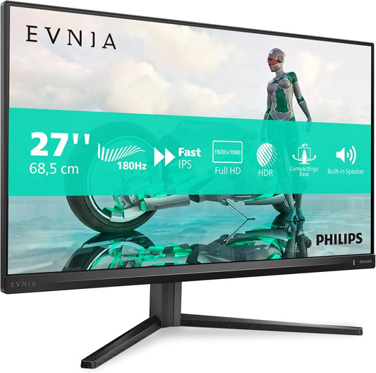Philips modèle, 180 Hz 27M2N3200AM HD 27, 1 ms GtG, Moniteur de Jeu Full Pouces, G-Sync comp., finition noire, 1920x1080, 2X HDMI, FreeSync Prem.