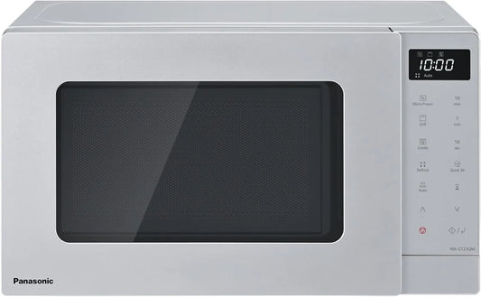 Panasonic four à micro-ondes NN-GT23QMBPQ, 9 programmes automatiques, écran LED, minuterie, puissance 800 W, dégivrage automatique, finition argenté
