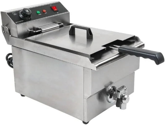 Avec Vidange Friteuse Professionnelle, capacité 13 L avec Vidange