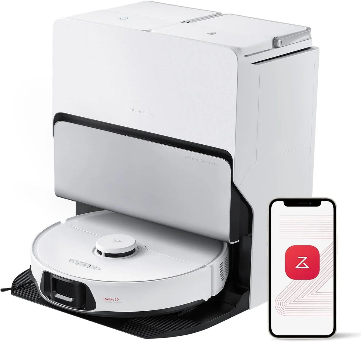 Roborock aspirateur R100047, Robot Vacuum Cleaner S8 MaxV Ultra white