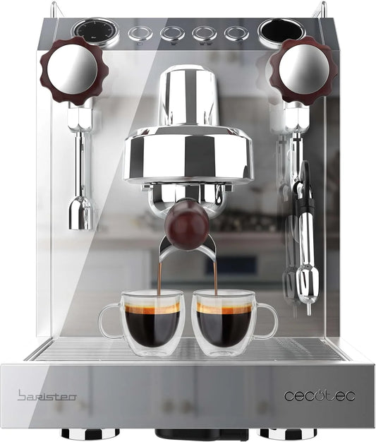 Cecotec pompe, Réservoir Amovible 2,5 L, Italienne 15 Bars, Chaudière Inox 1 L, Contrôle PID