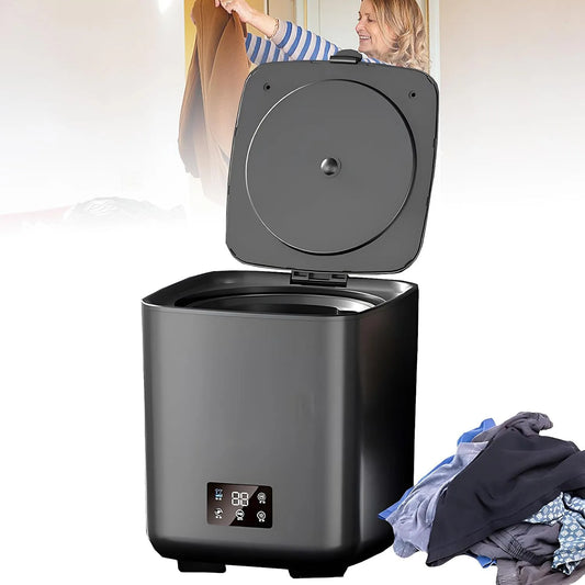 Lave-linge, Portable 10L avec Tuyau de vidange, Nettoyage Intelligent entièrement Automatique + réglage à 4 niveaux de vitesse, contrôle Tactile LCD