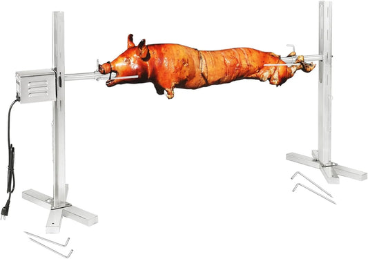 Barbecue, à cochon de lait en acier inoxydable de 40 kg avec moteur