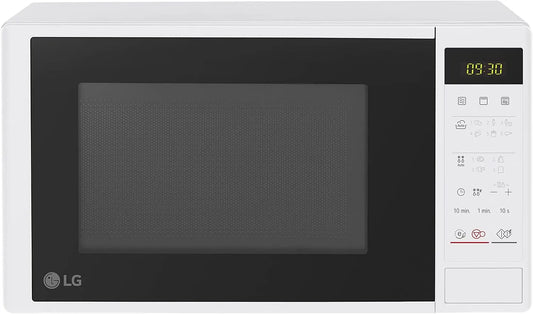 LG four à micro-ondes MH6042DW, Grill 20 litres, puissance 700 W, 5 niveaux de puissance, nettoyage facile, finition blanche
