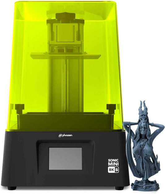 Imprimante 405nm, Phrozen Sonic Mini 8K S 3D en Résine, Grande Taille d'impression 165x72x170 mm, Haute Précision 8K Monochrome 7,1 Pouces Écran LCD