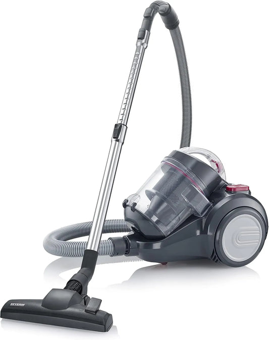 Severin aspirateur CY 7089, Hepa 13, sans sac avec brosse parquet, traîneau à technologie cyclonique puissante