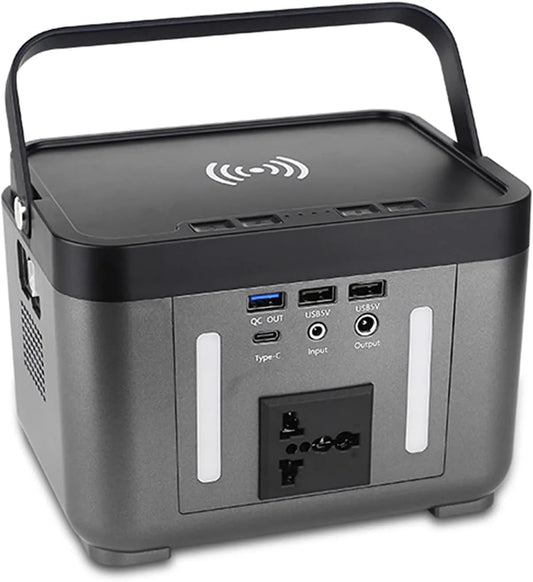 Générateur électrique 60000Mah/222Wh, Solaire 200W avec Recharge sans Fil pour L'urgence De Voyage À L'extérieur, avec Recharge à fonctionnement