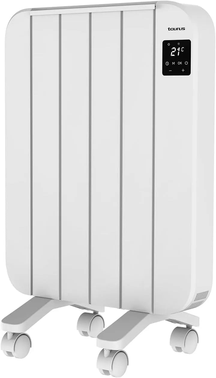 Radiateur 1000 Taurus, puissance 1000W, Électrique Persia, Thermostat réglable, Silencieux, 4 éléments, Programmation 24/7, Écran LCD