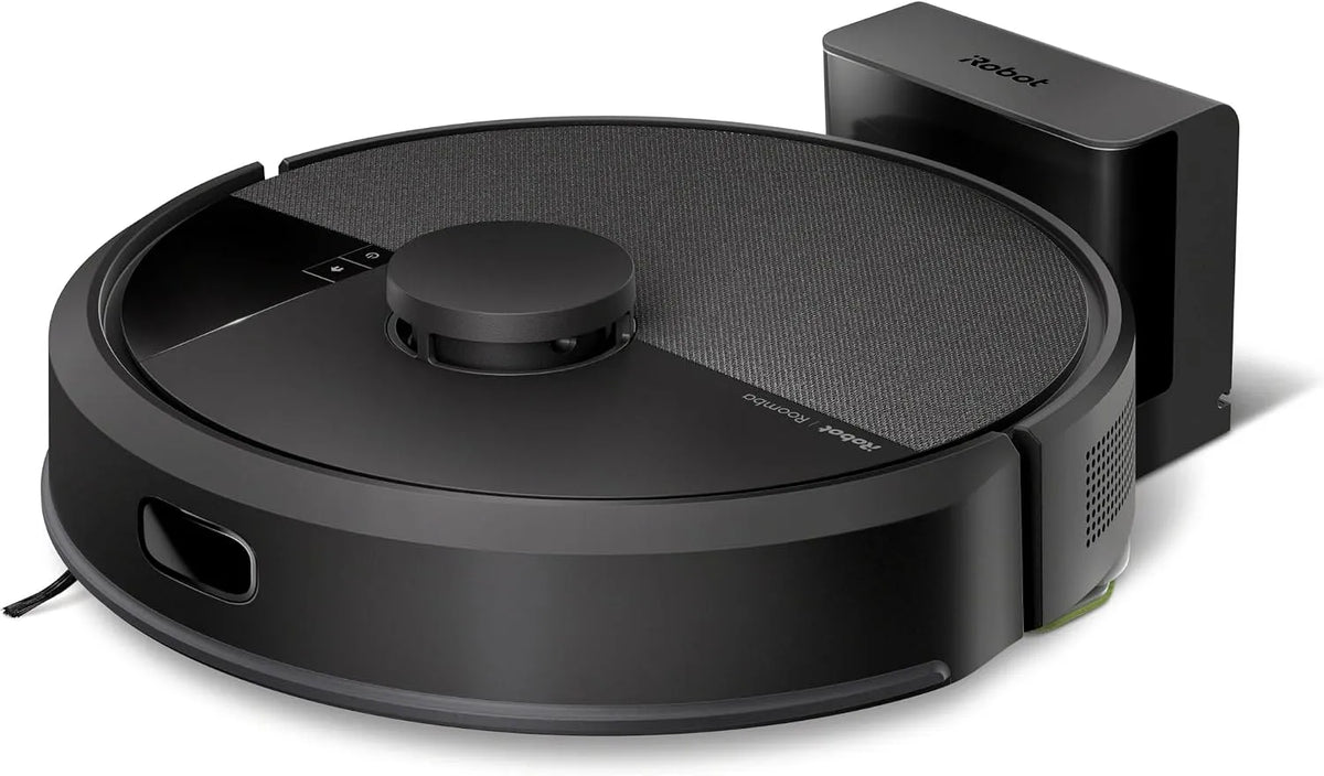 Aspirateur 2en1, Puissance d'Aspiration de 7KPa, Robot Laveur, Détection des Tapis, finition noire, iRobot Roomba 105 Combo, 4 Niveaux d'Aspiration