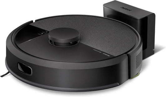 Aspirateur 2en1, Puissance d'Aspiration de 7KPa, Robot Laveur, Détection des Tapis, finition noire, iRobot Roomba 105 Combo, 4 Niveaux d'Aspiration