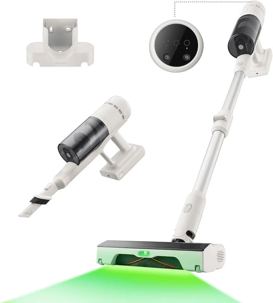 Roborock aspirateur balai H60 115AW, 60 Min d'Autonomie, Tube Pliable 180°, sans Fil, Léger et Polyvalent, LED Détecte‑Poussière