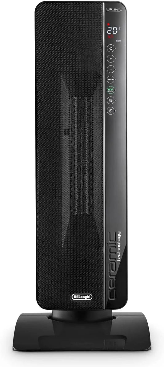 De'Longhi modèle 24h TCH8993ER.BC, 3 Niveaux de Puissance, Chauffage Céramique à Colonne, Système d'Oscillation, finition noire, puissance 2400W