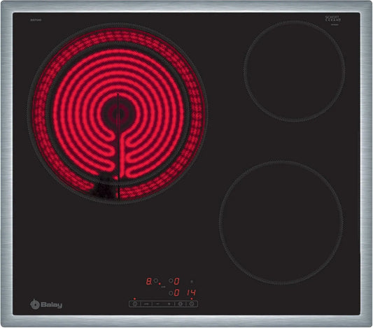 Modèle 3EB715XR Balay, Large Area 28 cm, 3 Zones, Ceramic Hob Plate, Frame