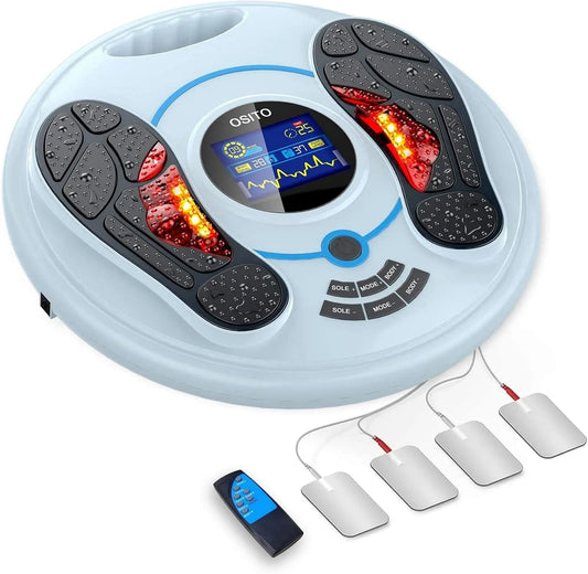 Pour Jambes OSITO Stimulateur Circulatoire, 25 Modes, 99 Niveaux d'Intensité, Soulagement Douleurs et Relaxation