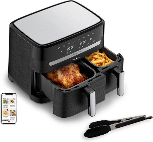 Moulinex modèle, Easy fry Essential inox EZ9018F1, 7 Programmes intuitifs, capacité 8,3L, Jusqu'à 8 personnes, Air Fryer, Repas complet