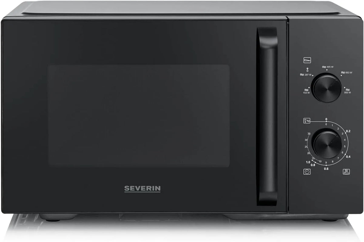 Severin four à micro-ondes MW 7796, capacité 28 L, puissance 900 W pour décongeler, Ø 31,5 cm, avec 5 niveaux de puissance, Minuteur 35 min