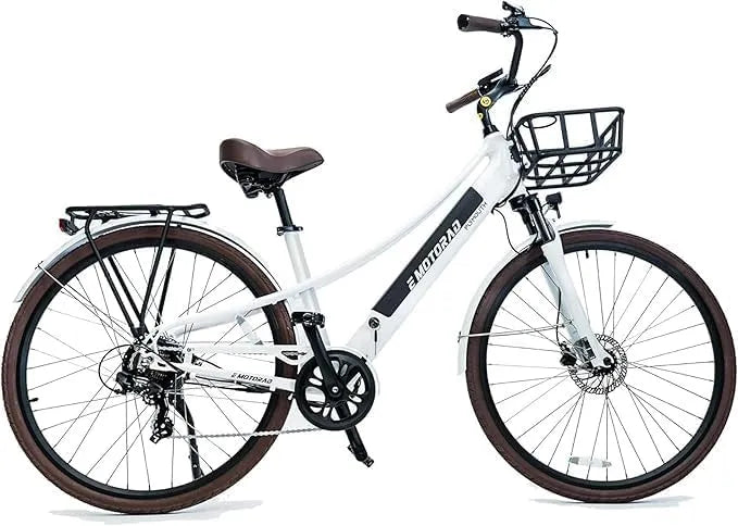 Vélo électrique 700x40C EMotorad Plymouth, Batterie Amovible 420 Wh, Urbain pour Adultes, Cadre Bas en Aluminium, Moteur 36V 250W, Pneus CST