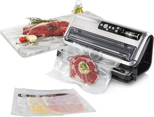 Modèle sous vide automatisé et professionnel FFS006X FoodSaver machine, fonction marinade, compartiment de rangement pour rouleau et cutter