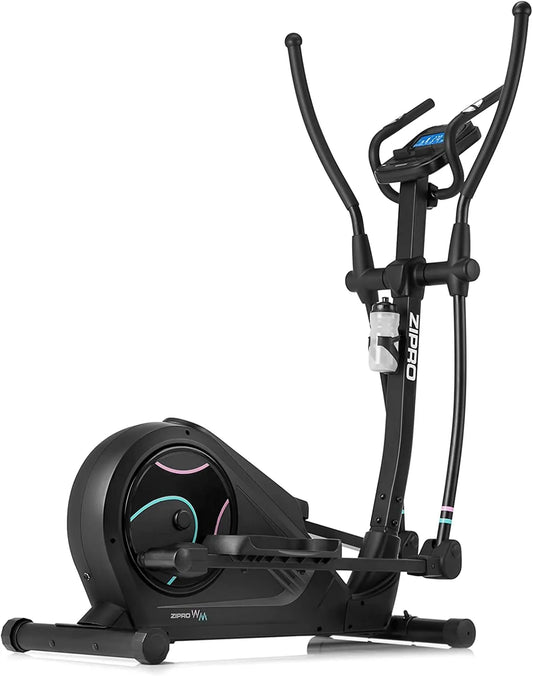 Vélo elliptique, elliptique jusqu'à 150 kg, Zipro Crosstrainer Heat, Appareil de Fitness, 32 Niveaux de résistance, Machines d'exercice