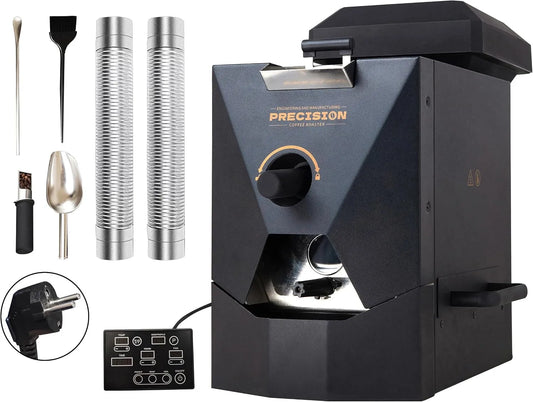 Électrique Maison Torréfacteur Café, 9 Profils de Torréfaction, Automatique Intelligent, Refroidissement, Mode Manuel, Système Chaff