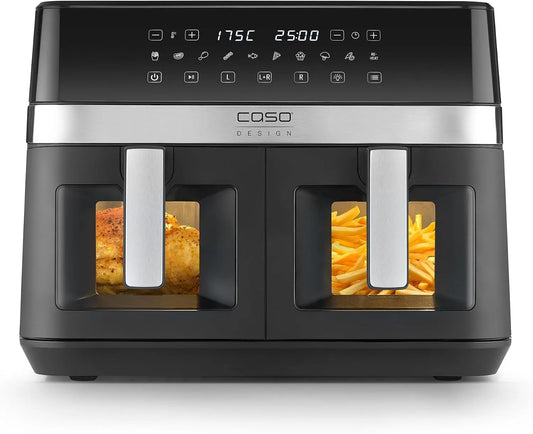 Caso friteuse à air chaud, passe au lave-vaisselle, capacité 14 litres, minuterie, Air Fryer avec 10 programmes, 50-200 °C