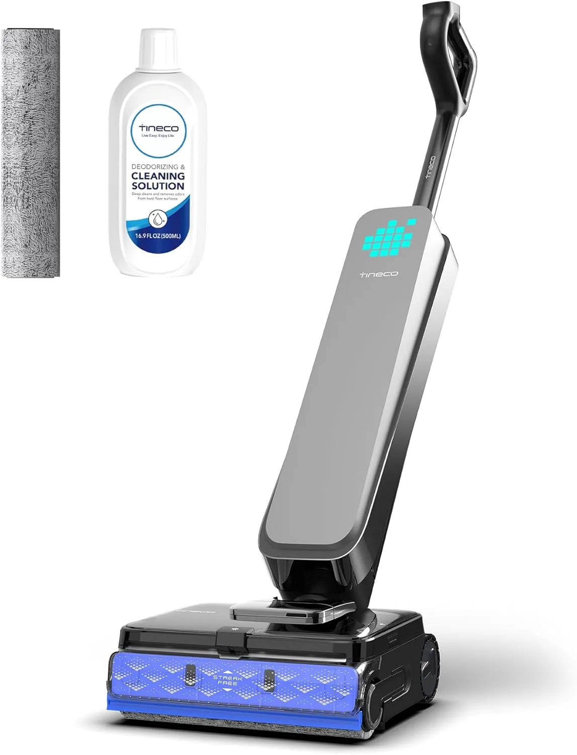 Aspirateur 80min, Tineco Floor One S9 Scientist Laveur, SmoothDrive 360°, FlashDry 85°C, Nettoyage Bords 3 Faces, 180° à Plat, StreakFree, HydroBurst