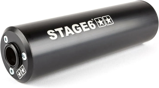 Modèle montage droit Stage6 50-80ccm Silencieux arrière, finition noire