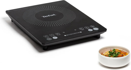 Tefal plaque de cuisson IH2108E1, 45 mm d'épaisseur, puissance 2100 W, 6 programmes, 1 mode manuel, induction, Everyday Slim, Portable, Compact