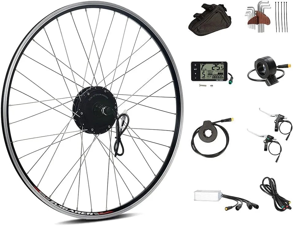 Vélo électrique SEASON 26 700C, tension 36V 350W Moteur de Roue Arrière pour Cassette 8/9/10 Vitesse, 27,5'', 28'', E-Bike Conversion Kit