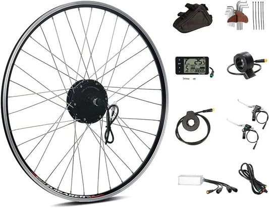 Vélo électrique SEASON 26 700C, tension 36V 350W Moteur de Roue Arrière pour Cassette 8/9/10 Vitesse, 27,5'', 28'', E-Bike Conversion Kit