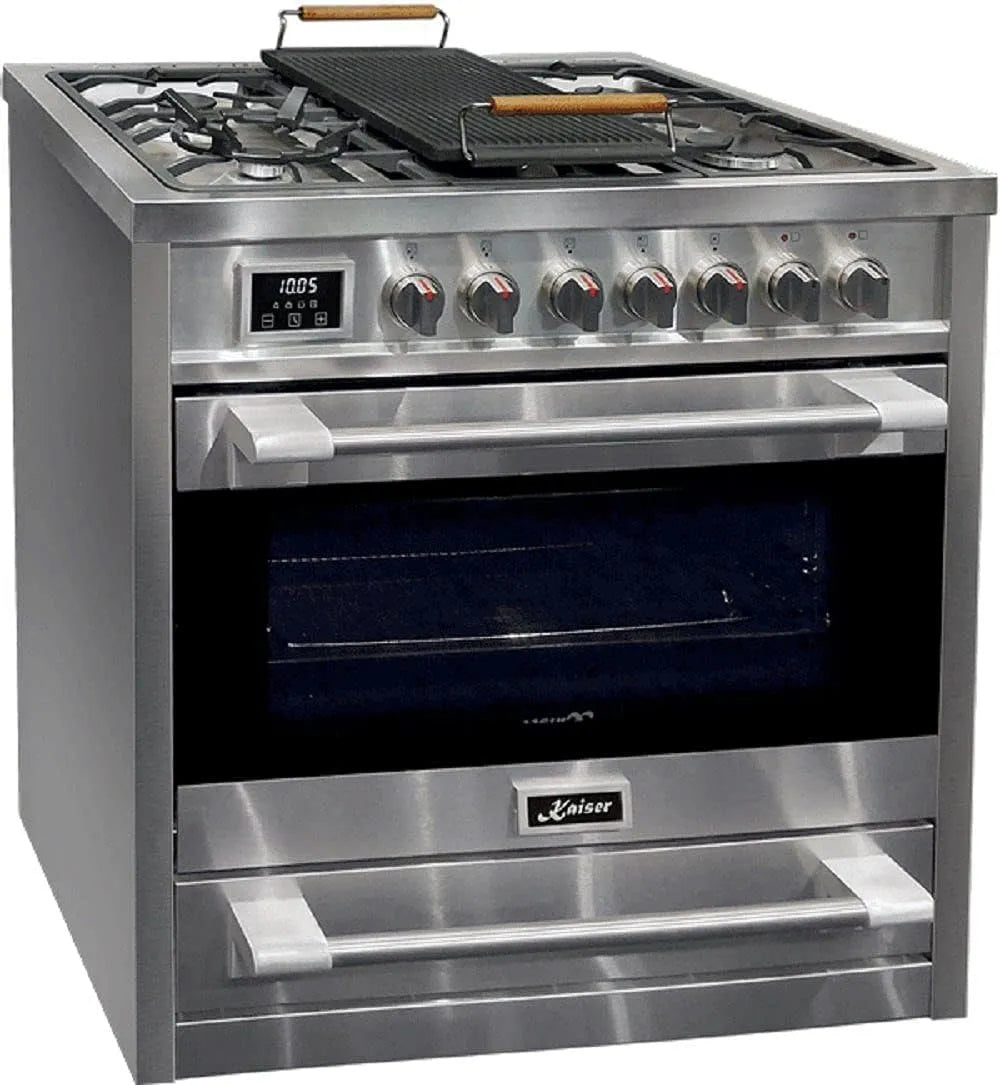 Cuisinière 93505R 90cm/Four Gaz Electrique, largeur 90cm, capacité 115L, modèle 90cm, Autonettoyage, Qualité de luxe, puissance 4,5 Kw WOK
