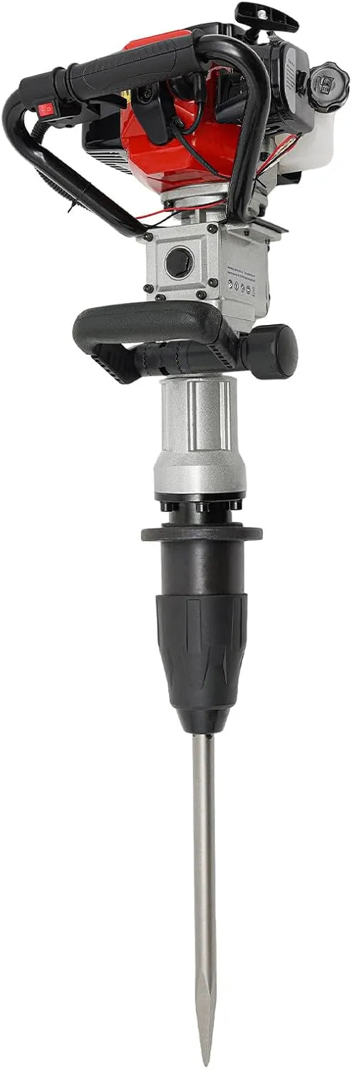 25-50J Râteau à, essence 32,7 cc 2 temps 1000 W avec tête de conversion en marteau de démolition, jardinage