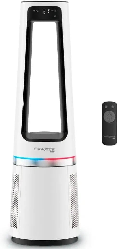 Rowenta purificateur d'air QU5060F0, Eclipse 3 en 1 + Chauffage+ Ventilateur 2100 W finition blanche