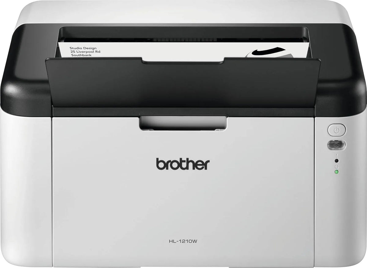 Brother imprimante HL-1210W, Monochrome, A4, Compacte et Élégante, Iprint&Scan, Haute Qualité