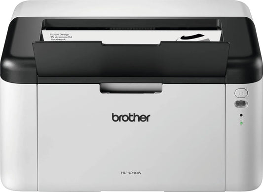 Brother imprimante HL-1210W, Monochrome, A4, Compacte et Élégante, Iprint&Scan, Haute Qualité