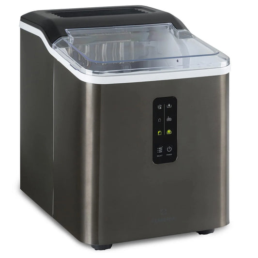 Klarstein Machine a Glacons pour la Maison, Capacité de 1,5L, Fabrique Rapidement Jusqu'à 12kg de Glacons, Autonettoyante, Ice Maker