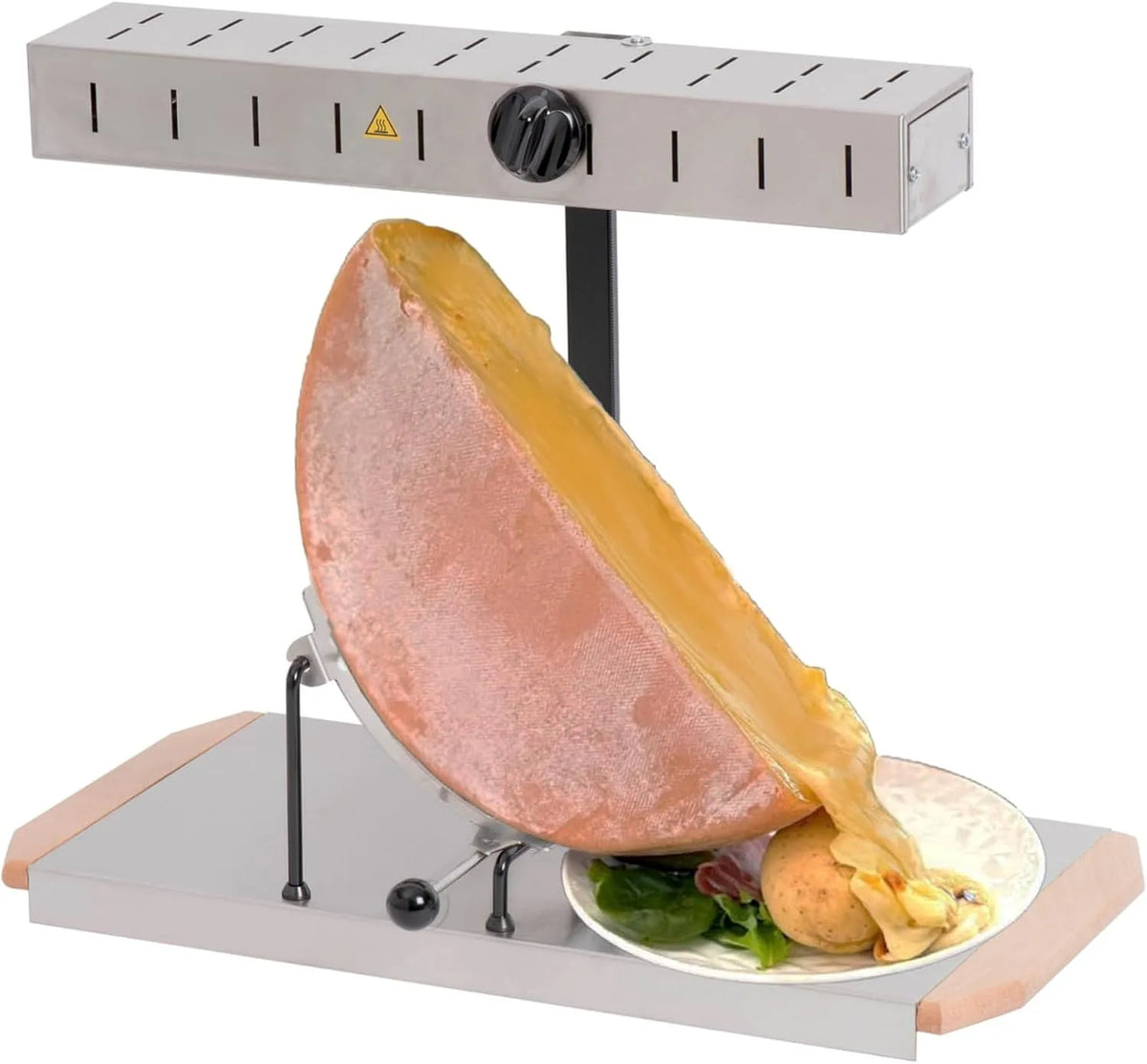 Alpage Signature Inox Traditionnel 6-10 Pers Appareil Raclette, tension 230V, Rampe Chauffante Réglable, Louis Tellier