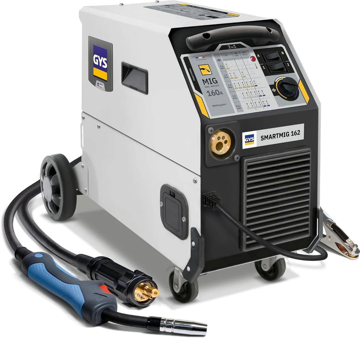 Poste a souder Mig Mag SMARTMIG 162 GYS, 1 mm, 200 mm, 16A, tension 230V