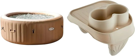 Intex, Pure Spa Sahara 4 Places + Porte Verre Pure Spa