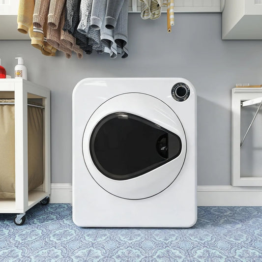 Sèche-linge, capacité nominale: 3 kg, avec élément chauffant en céramique PTC et tambour en acier inoxydable, conception empilable, fixable au mur