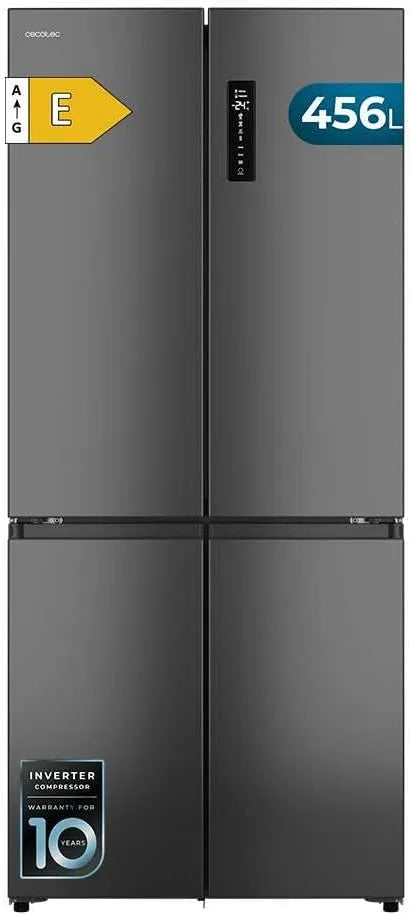 Cecotec réfrigérateur, Hauteur 189 cm et 83 cm Largeur, Extra Capacité Max 456 L, MetalFlexCooling, Compresseur Inverter