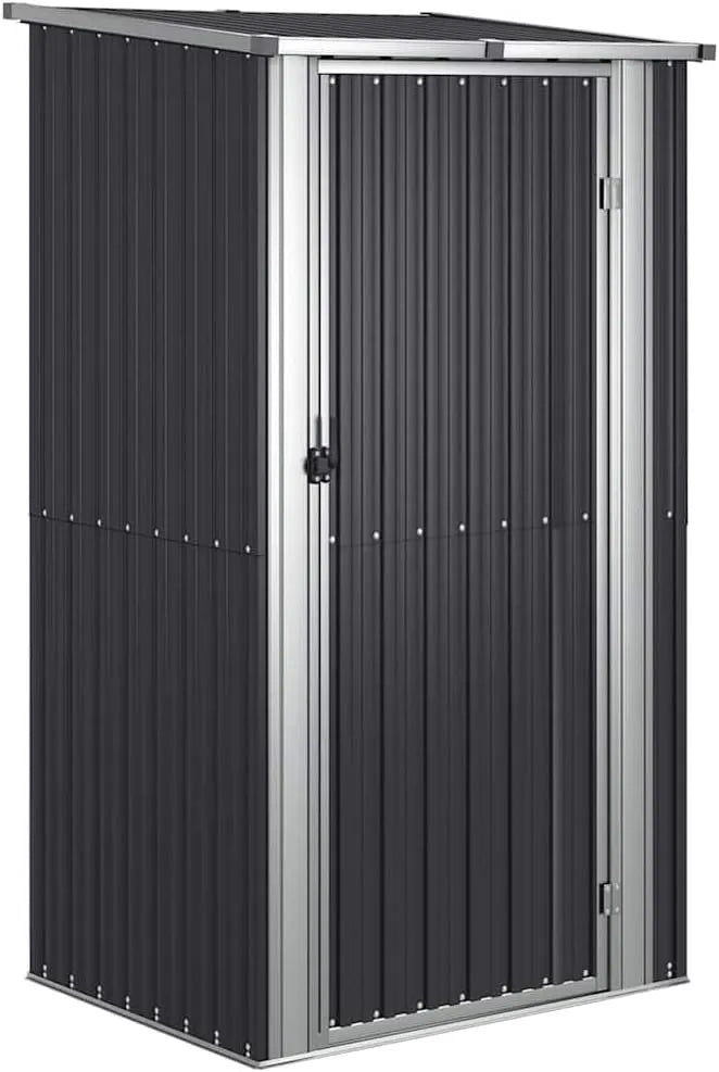 Abri de jardin vidaXL, Hangar de Stockage Abri de Rangement Remise à Outils Maison de Rangement Extérieur Anthracite 118,5x97x209,5 cm Acier Galvanisé