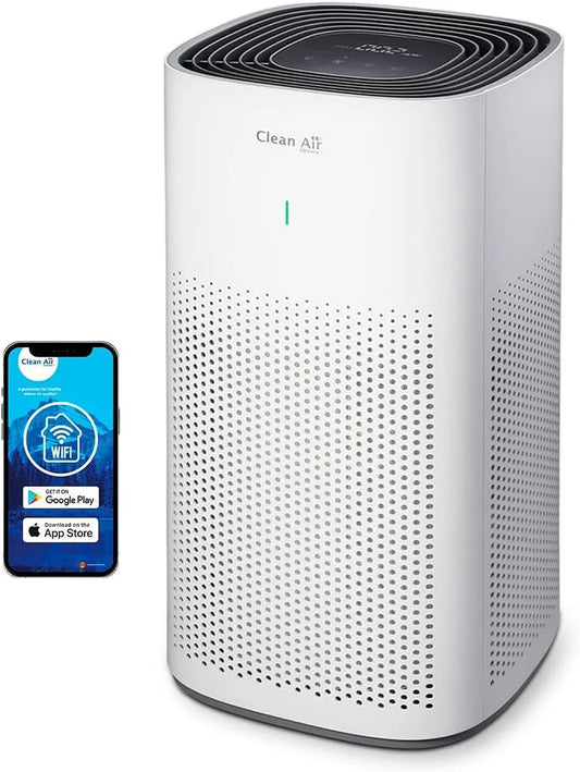 Purificateur d'air CA-507 H13 Clean Air Optima, Convient aux pièces jusqu'à 70 m², 175 m³, HEPA UV et ioniseur intelligent Smart, Filtre TRUE HEPA