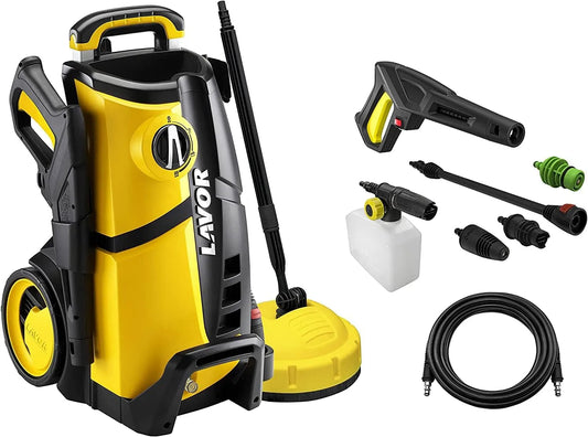Nettoyeur haute pression LVR4 LAVOR, Puissance 150 Bar Max, Débit 480 l/h Max, 150 WPS avec Programmes de Lavage et Accessoire pour Nettoyage Sols